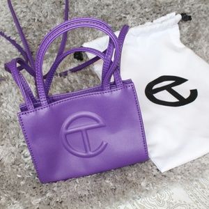 PURPLE TELFAR SHOPPING BAG (SMALL)w/DUST BAG